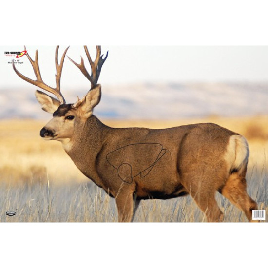 B/C Target Eze-Scorer 23"X35" Mule Deer 2 Targets, 37482, 029057374827