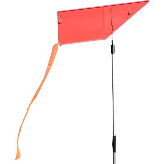 Mtm Wind Reader Shooting Range Flag Orange W/Flag And Stake, WRF, 026057360058