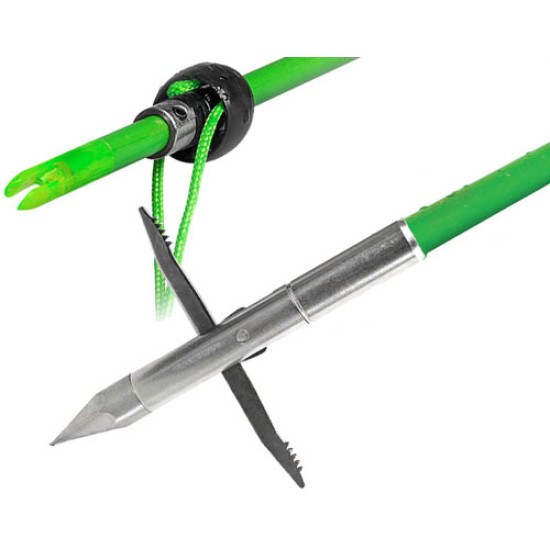 Truglo Bowfishing Speed Shot Arrow W/Carpedo Point & Slide, TG140D1G, 788130025345