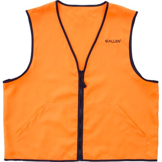 Allen Deluxe Hunting Vest Orange Large 2 Front Pockets, 15766, 026509026778