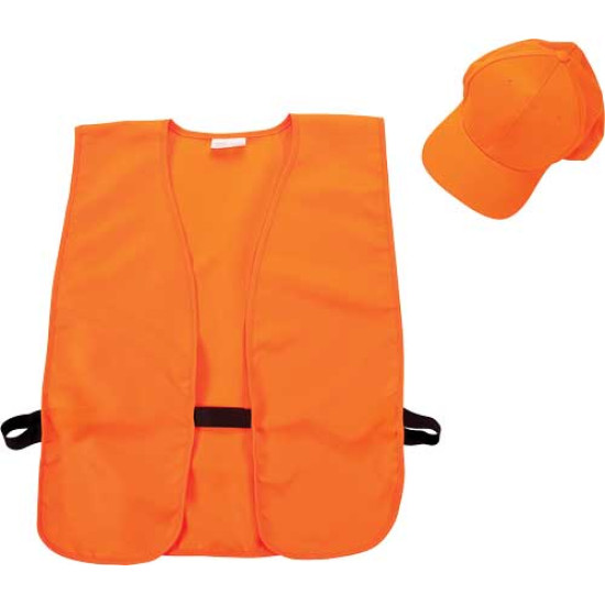 Allen Hat & Vest Combo Blaze Orange Vest M-Xl Hat Fits Most, 17555, 026509175551