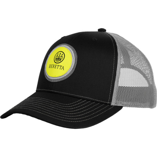 Beretta Cap Bxp Rich 112 Trckr Circle Patch Mesh Blk/Yellow, BC038T1675092E, 082442966489