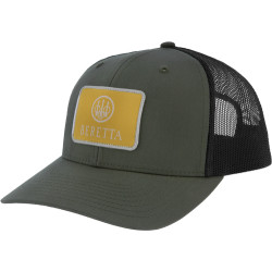 Beretta Cap Field 112 Trucker Square Patch Mesh Loden/Grpht