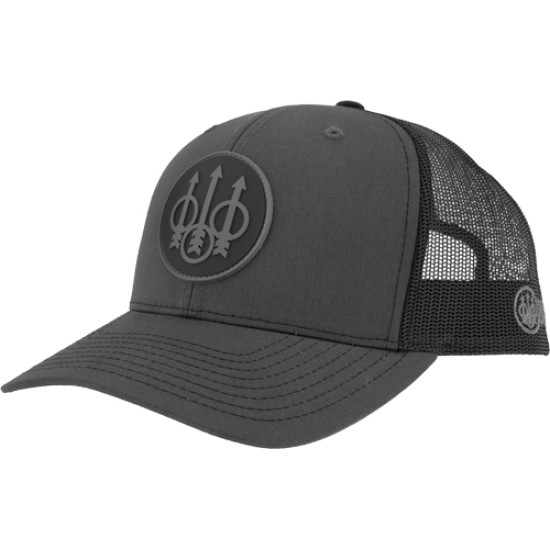 Beretta Cap Js Trucker Circle Patch Mesh Back Charcoal/Black, BC017T16750957, 082442941592