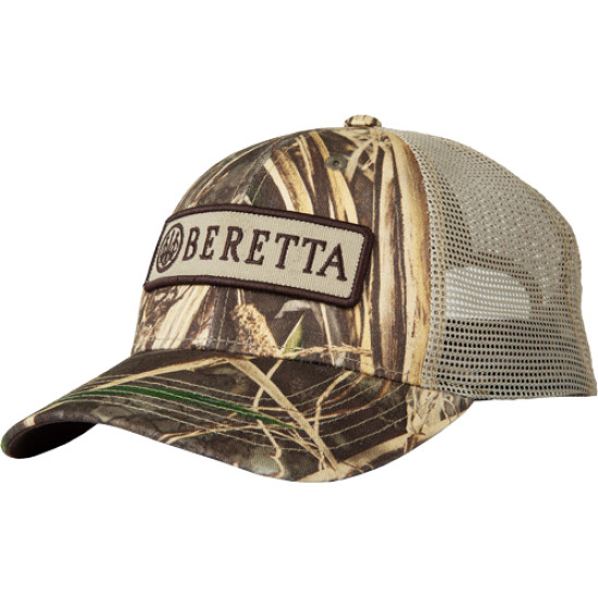 Beretta Cap Patch Trucker Rect Patch Mesh Back Rt Max-7, BC06201660085A, 082442969855