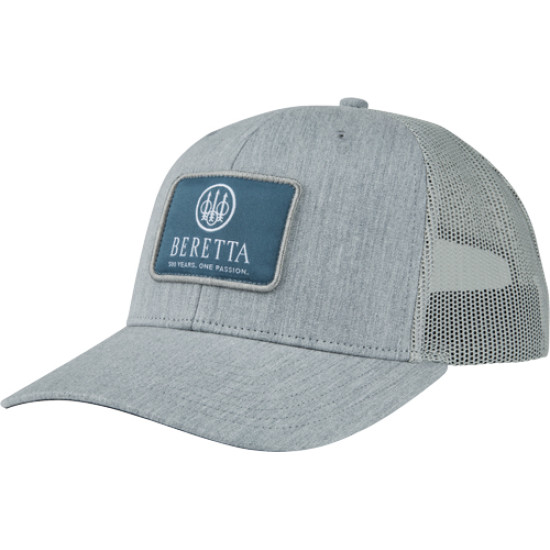 Beretta Cap Patrol Trucker Square Patch Mesh Green/Gray, BC030T1675070N, 082442952581