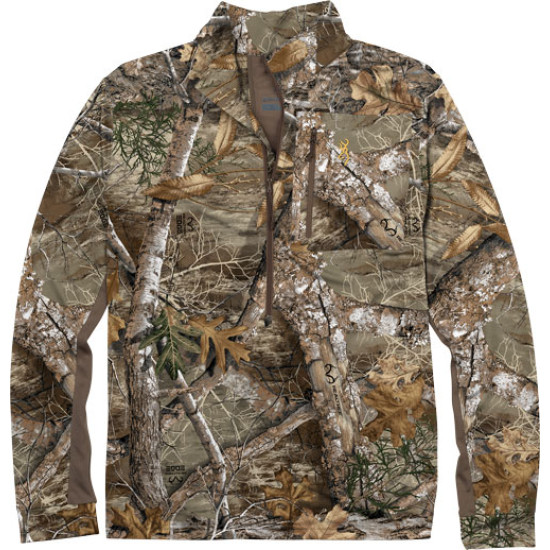 Browning 3/4 Zip Early Season Ls Shirt Realtree Edge X-Lrg, 3010566004, 023614963363