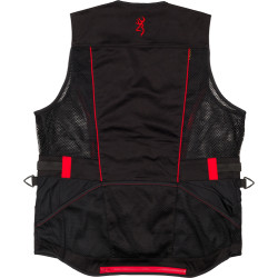 Browning Ace Shooting Vest R-Hand 2Xl Black/Red Trim