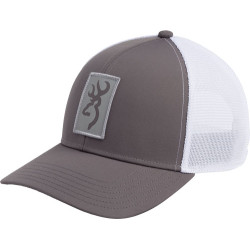 Browning Cap Beacon Logo Gray W/Rectangle Patch Adj