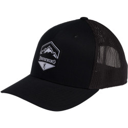 Browning Cap Mountain Buck Logo Blk W/Ptch Bckmk Logo Adj