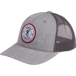 Browning Cap Scout Logo Heathr Gray W/Circle Patch Logo Adj