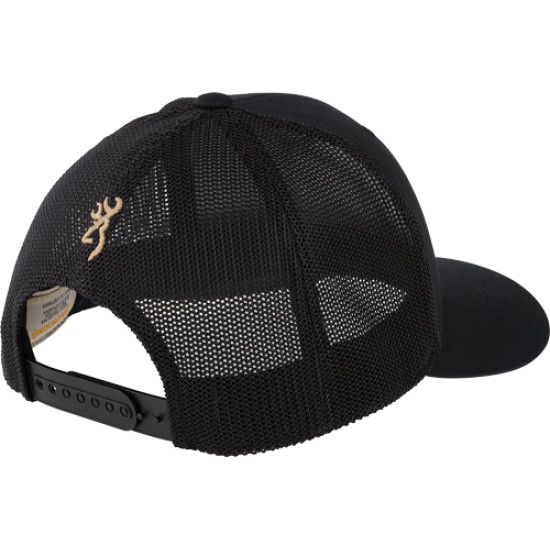 Browning Cap South Pass 110 Mesh Back Silicone Patch Blk, 308594991, 023614988106