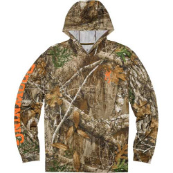 Browning Hooded L-Sleeve Tech T-Shirt Realtree Edge Large