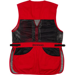 Browning Mesh Shooting Vest R-Hand 2Xl Black/Red Trim