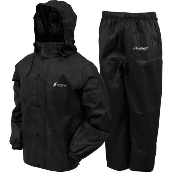 Frogg Toggs Rain & Wind Suit All Sports Medium Blk/Blk, AS1310-01MD, 647484047178