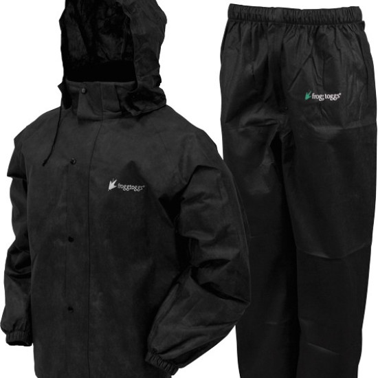 Frogg Toggs Rain & Wind Suit All Sports Medium Blk/Blk, AS1310-01MD, 647484047178