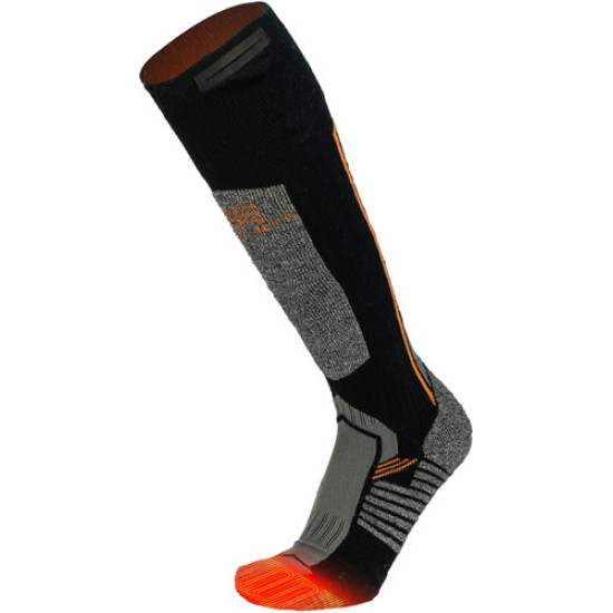 Mobile Warming Men's Pro Merino Heated Socks Gray Lrg, MWUS22220423, 705514834317