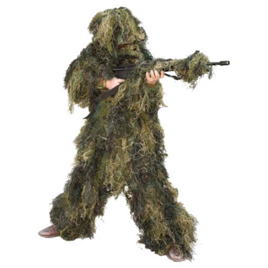 Red Rock 5 Piece Ghillie Suit Woodland Youth Large, 70915YL, 846637000095