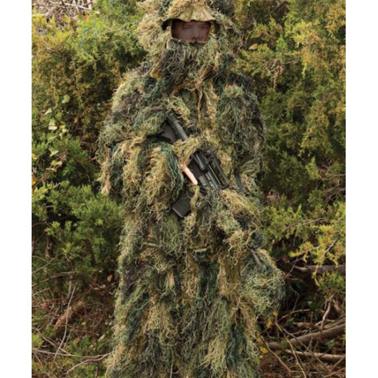 Red Rock Ghillie Suit Woodland 5 Piece Adult Medium/Large, 70915ML, 846637000002