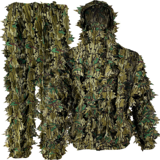 Titan Leafy Suit Mossy Oak Greenleaf 2X/3X Pants/Top, MO-GLF-LS-2X/3X, 617209556230