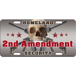 Rivers Edge License Plate 2Nd Amendment