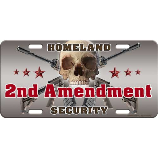 Rivers Edge License Plate 2Nd Amendment, 2696, 643323926963