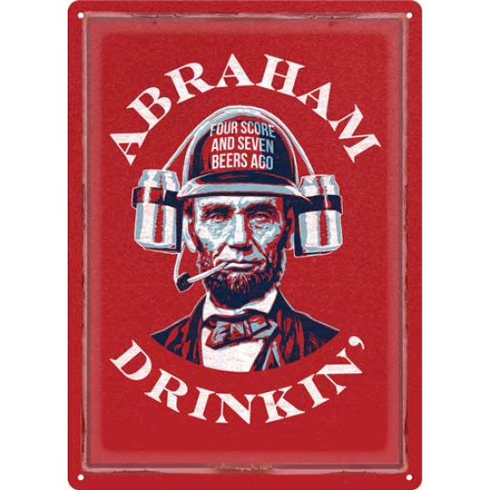 Rivers Edge Sign 12"X17" "Abraham Drinkin", 2799, 643323927991