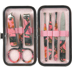 Rivers Edge Womens 7-Piece Manicure Set Pink Camo