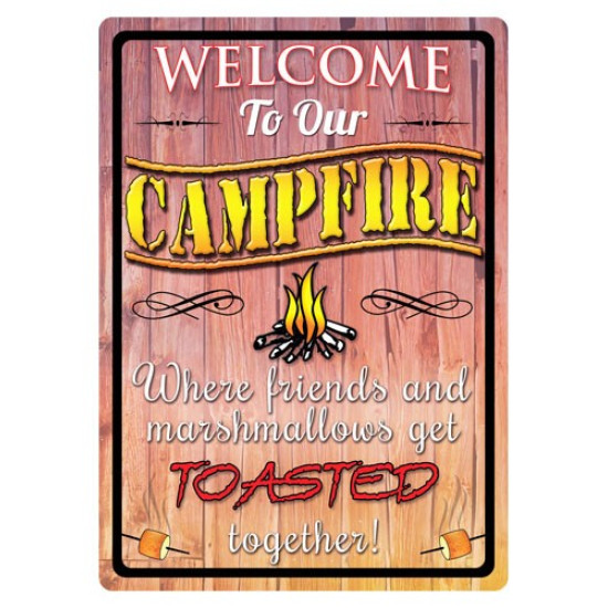 Rivers Edge Sign 12"X17" "Welcome To Our Campfire", 1492, 643323149201