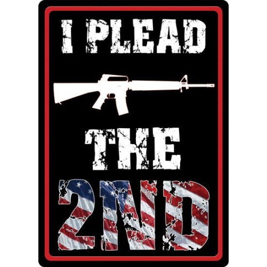 Rivers Edge Sign 12"X17" "I Plead The Second", 1598, 643323159804