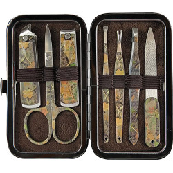 Rivers Edge Mens 7-Piece Manicure Set Green Camo