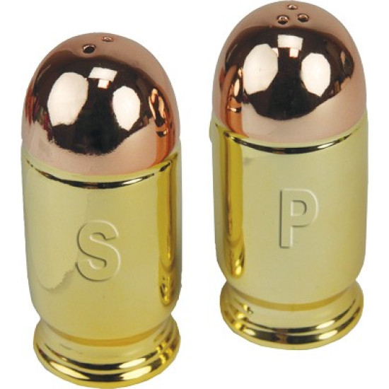 Rivers Edge Pistol Cartridge Shaped Salt & Pepper Shakers, 2067, 643323206706