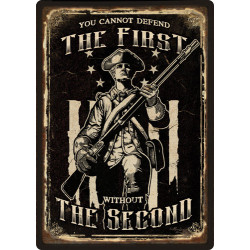 Rivers Edge Embossed Sign 12"X17" "First Ammendment"