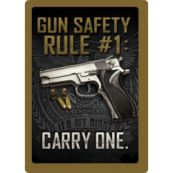 Rivers Edge Sign 12"X17" "Gun Safety"