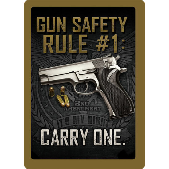 Rivers Edge Sign 12"X17" "Gun Safety", 1461, 643323146125