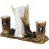 Rivers Edge Resin Antler Salt & Pepper Shakers Napkin Holder