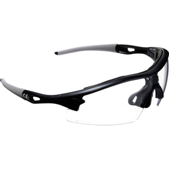 Allen Aspect Shooting Glasses Clear/Black Frame, 2380, 026509050018