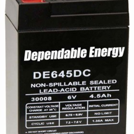 American Hunter Battery Rechargeable 6V 4.5Amp F-Tab, DE30052, 758365223090