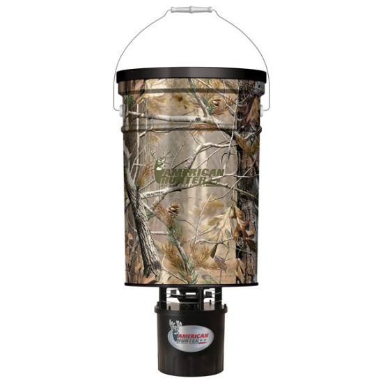 American Hunter Feeder Hanging 50Lb Metal Hopper Rt-Ap Camo, R50PROAP, 758365600013