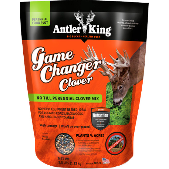 Antler King Game Changer Clover 2.5# Perenial 1/4 Acre, AKGCC, 747101000590