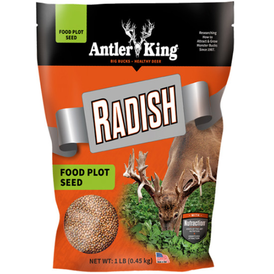 Antler King Radish 1# Bag Annual 1/10 Acre, AKRAD1, 747101000651