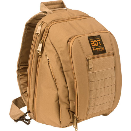 Bulldog Bdt Small Sling Pack W/Molle Webbing Tan, BDT408T, 672352010695