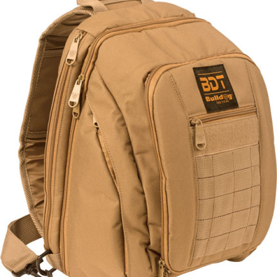 Bulldog Bdt Small Sling Pack W/Molle Webbing Tan, BDT408T, 672352010695