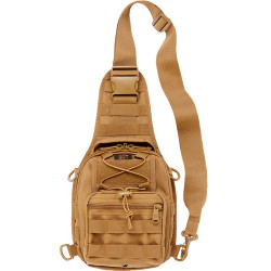 Bulldog Bdt X-Small Sling Bag` W/Molle Webbing Tan