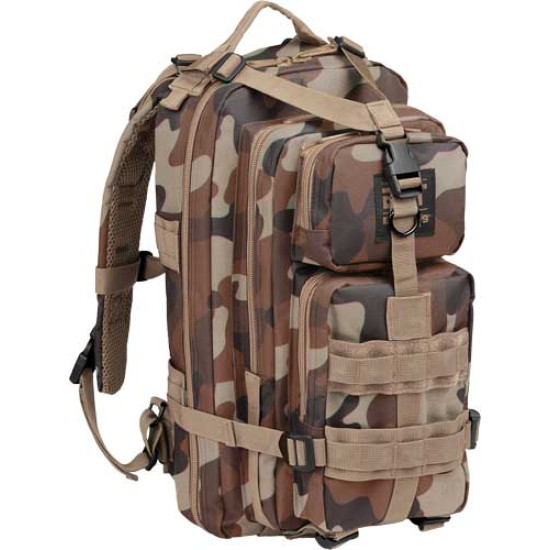 Bulldog Compact Backpack W/ Molle Throwback Camo, BDT410TBC, 672352016475