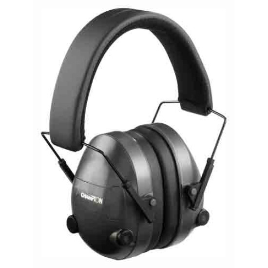 Champion Electronic Ear Muffs 25Db Black, 40974, 076683409744