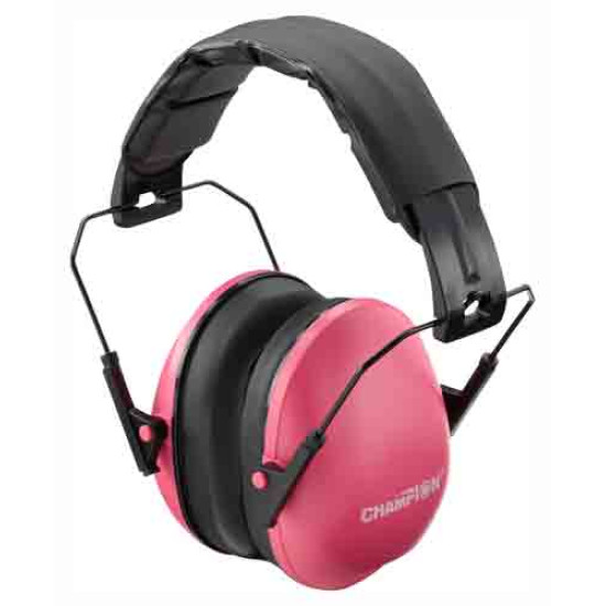 Champion Slim Ear Muffs Passive 21Db Pink, 40972, 076683409720