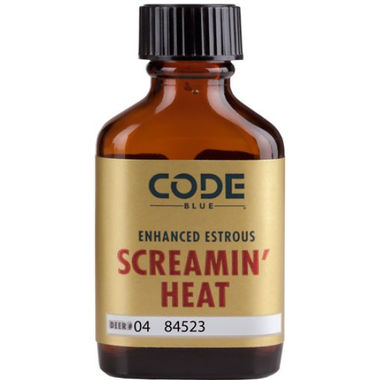 Code Blue Deer Lure Enhanced Estrus Screamin Heat 1Fl Oz., OA1226, 707114012782