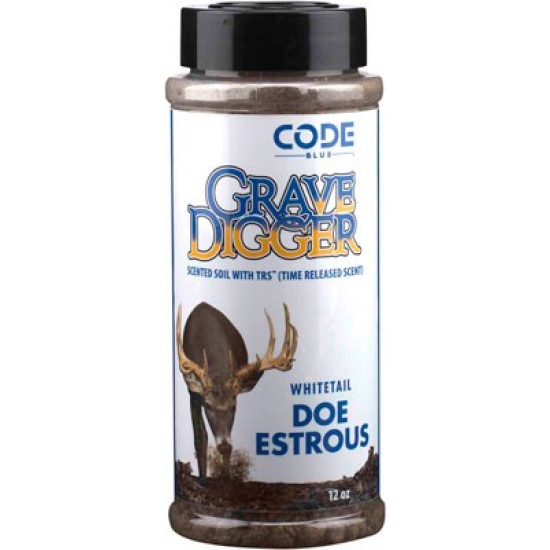 Code Blue Deer Lure Grave Digger Scrape Soil Doe Estrus, OA1367, 707114013673