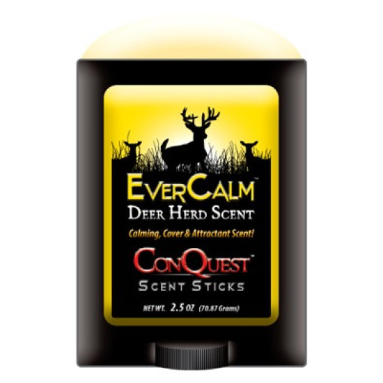 Conquest Scents Deer Lure Ever Calm Deer Herd 2.5Oz. Stick, 1214, 094922543141